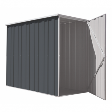 YardSaver Shed F36 - Slimline Flat Roof Side Entry - 1.07m x 2.105m - Colour
