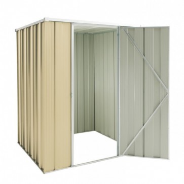 YardStore Shed F44 - Single Door Flat Roof - 1.41m x 1.41m - Colour