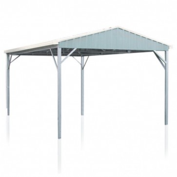 YardPro Carport Single - Gable Roof - 3.9m x 5.9m x 2.4m - W50 - C2 - Zinc