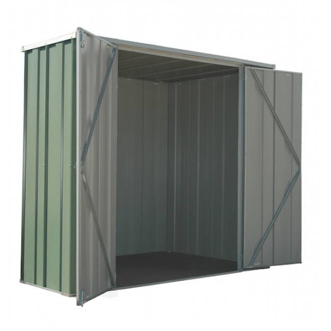 YardStore Shed F62 - Double Door Flat Roof - 2.105m x 0.72m - Colour