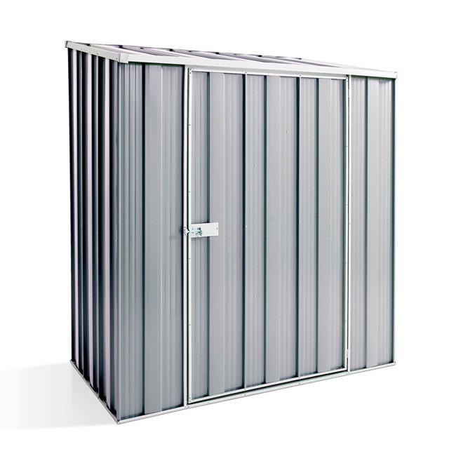 YardStore Shed S53 - Single Door Skillion Roof - 1.76m x 1.07m - Zinc